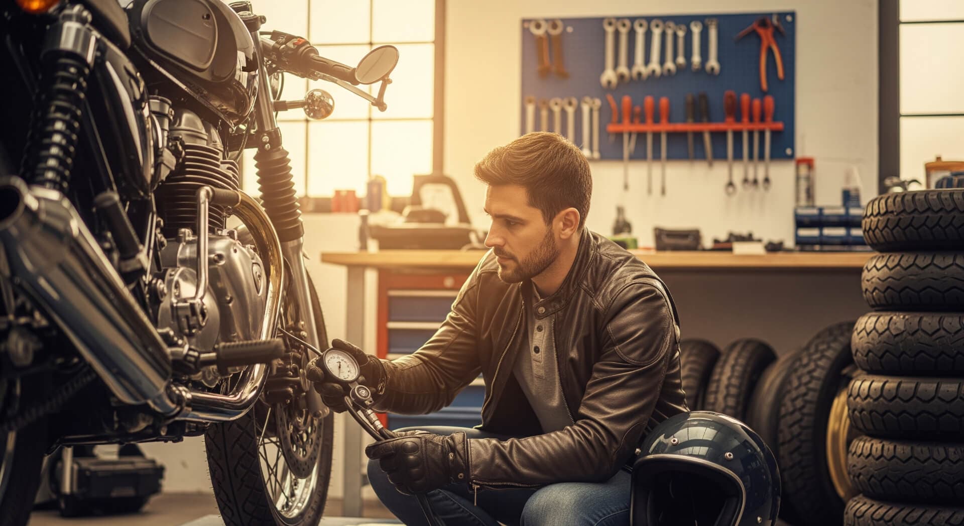 Pneus da Moto: Tudo o Que Precisa Saber Sobre Calibragem e Substituição